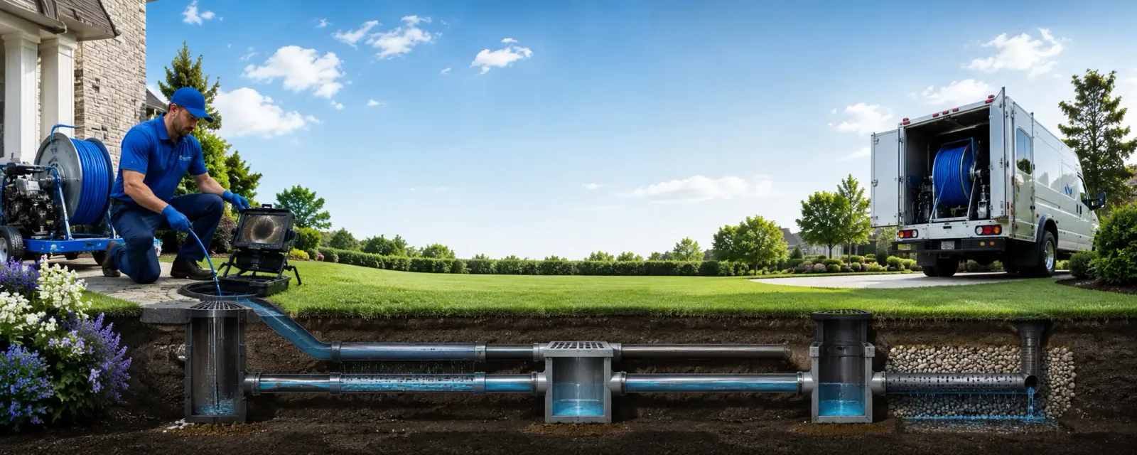 Outdoor drain cleaning information for Essex, CA